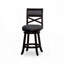 Tabourets de bar pivotants rembourrés en bois avec dossier en X-55068968-55068972