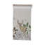 Cotton And Linen Printed Table Runner With Flora/Fauna Pattern And Metallic Thread Embroidery