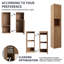 Armoire murale de salle de bain 12 "avec porte et tablette à fermeture en douceur-114813381