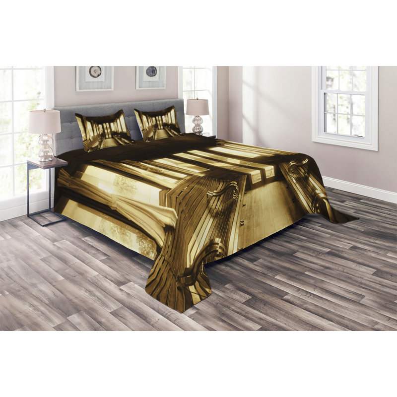 Polyester Coverlet, King Bedspread + 2 Shams