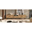 78 - Inch Tv Stand For Large Screen Tvs, Checkered Pattern Media, Storage Drawer And High Load Shelf In Living Space Room