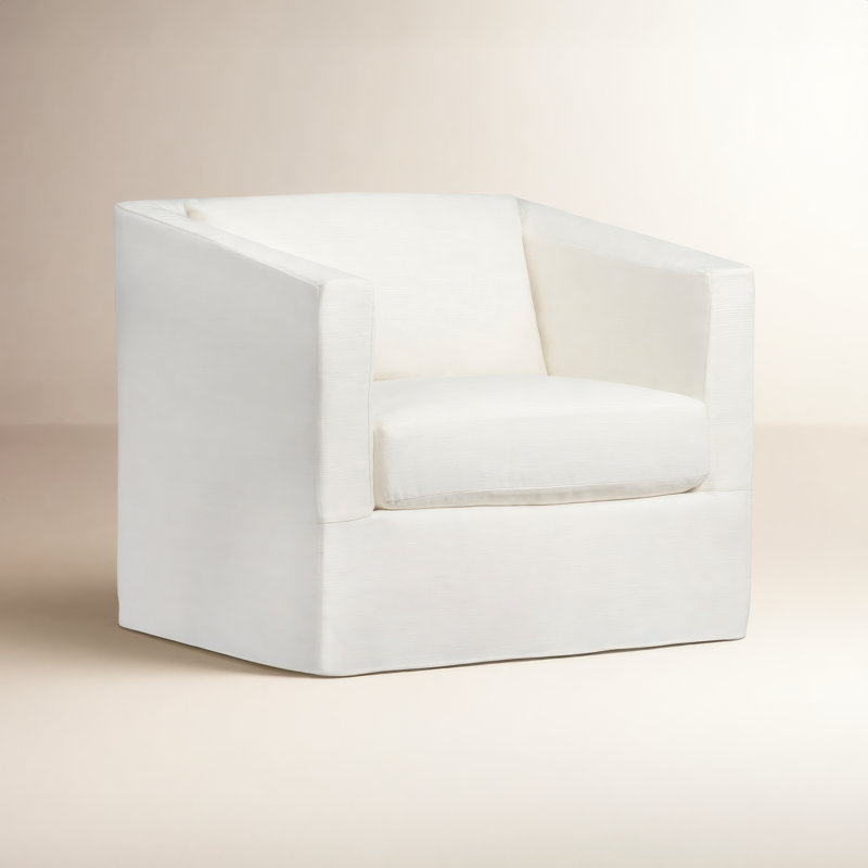 Chaise et demi Emilie, Chêne, Chenille Crypton® neige Nomad