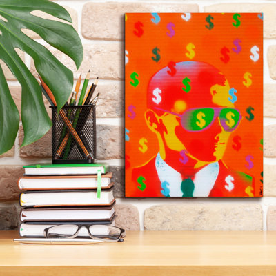 Art mural sur toile Winston Porter «Cash Rules» par Abstract Graffiti