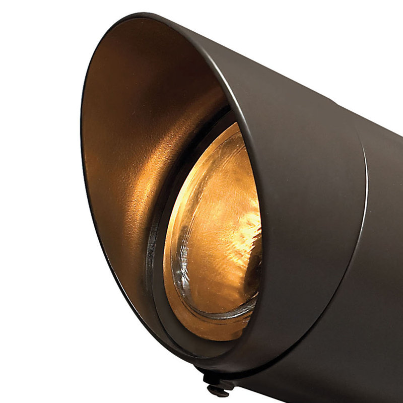 Projecteur câblé en bronze à tension de ligne, Ampoule 75 w PAR 20/16