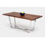 Gax Walnut Wood Dining Table-21648544-21648548