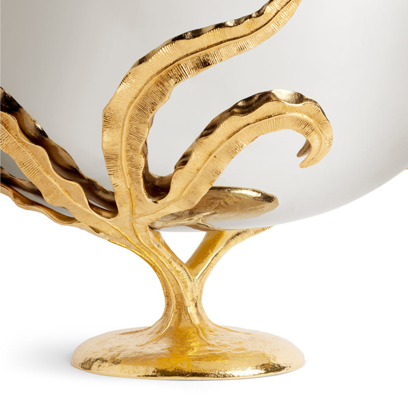 Fern 24k Gold Fruit Bowl