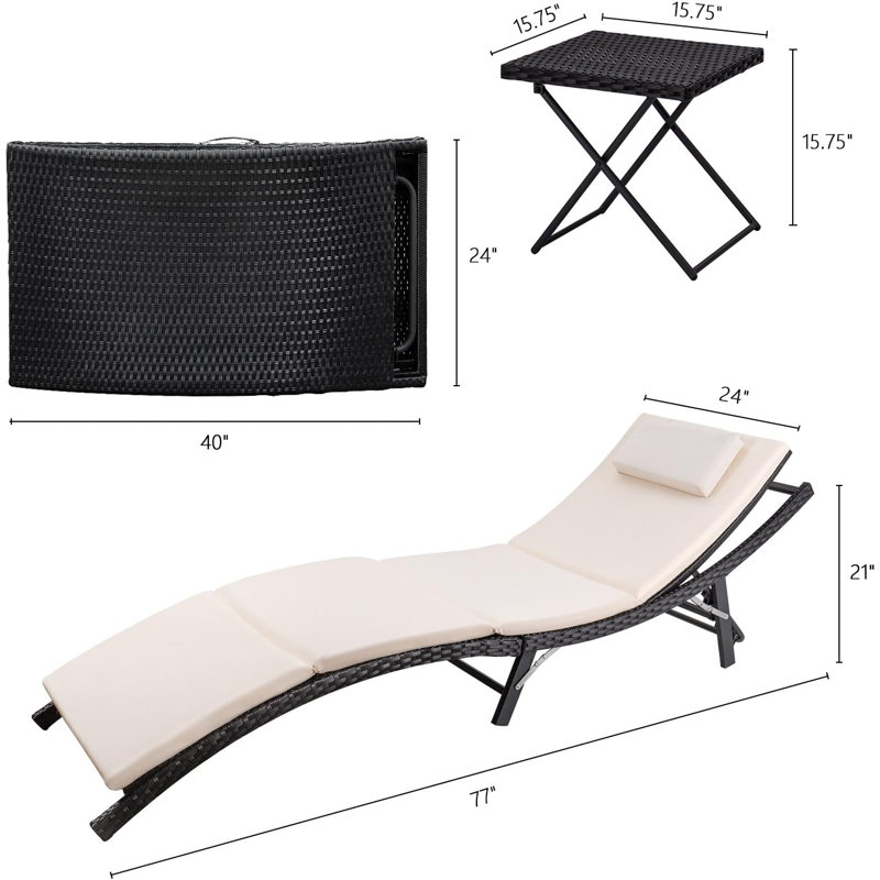 Chaise longue d'extérieur Sirat