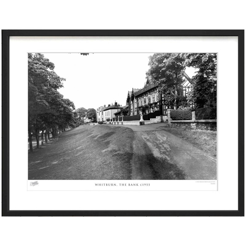 Whitburn, The Bank C1955 by Francis Frith - Single Picture Frame Print, 28cm H x 36cm W x 2.3cm D
