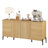 Laverda 61" Reeded 4-Door Sideboard-1527010677