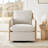 Grayton Oversized Upholstered Swivel Barrel Chair-104838896