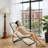 Outdoor Rattan Papasan Folding Lounge Chair With Adjustable Backrest And Cushion(Set Of 2)-1309937170