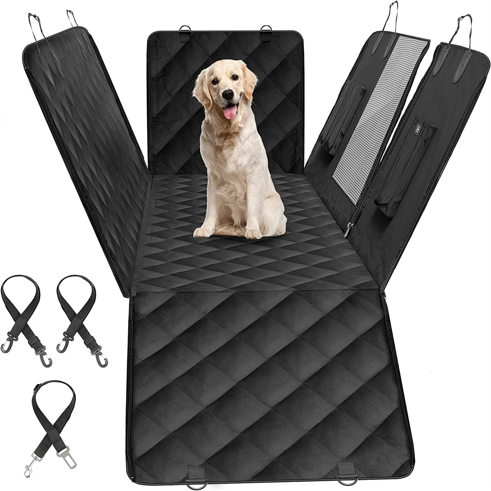 Waterproof Dog Car Seat Cover Single Seat Travel Protector Hammock Medium  Dogs
