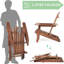 Chaise Adirondack pliante en bois massif Abdul-Hakeem-1106250180