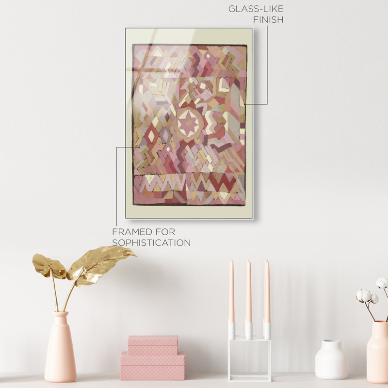 Tapestry Boehme Print by Oliver Gal, 55"H x 37"W, White Floater Frame