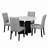 5-Piece Round Dining Table Set-116586714-116586713