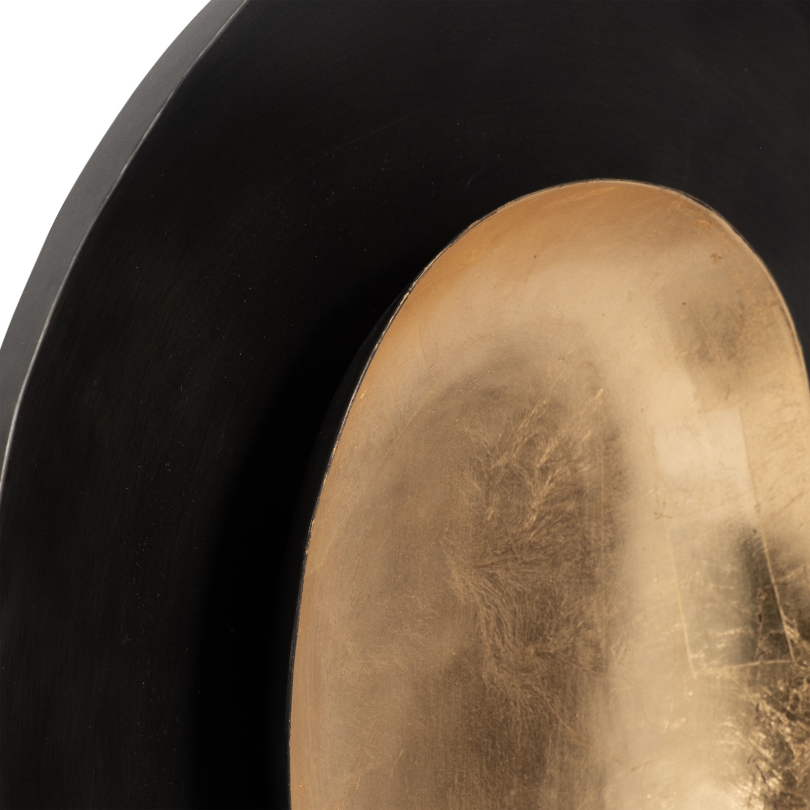 Black and Gold Metal Round Votive Holder, 15" H x 12" W x 7" D