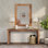 Retro Solid Wood Console Table Entryway Table