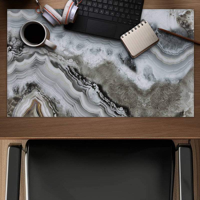 Abstract geode - 14.00"x24.25" Desk mat
