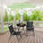  3-piece Folding Bistro Set – Outdoor Patio Furniture Set With 2 Mesh Chairs & Round Table