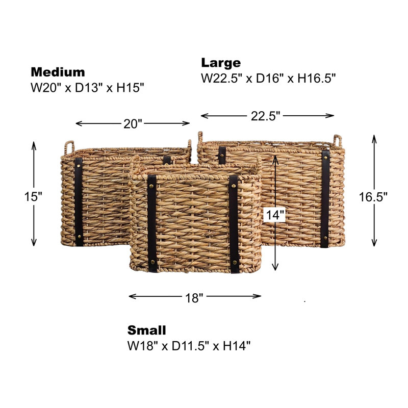 Sand & Stable™ Wicker Decorative Basket, Dark Brown