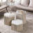 Tiney Marble Top End Table-1305335142