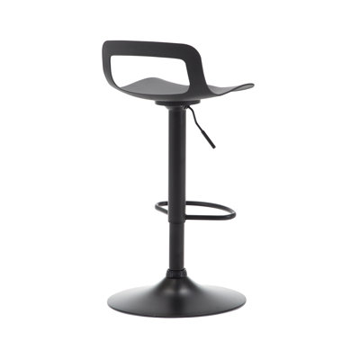 Vahig Swivel PP Adjustable Height Barstool with Metal Frame, Set of 4