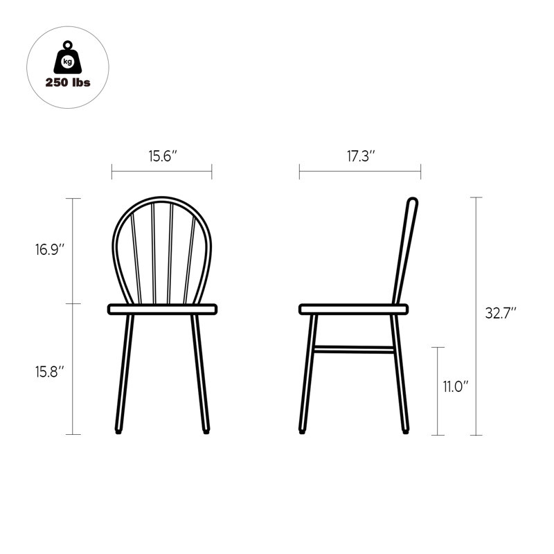 Chaise d'appoint en métal Antoniu, Blanc