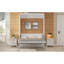 Lit escamotable double avec 2 tiroirs, beige