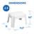 1 - Step Plastic Lightweight Step Stool-1857053611