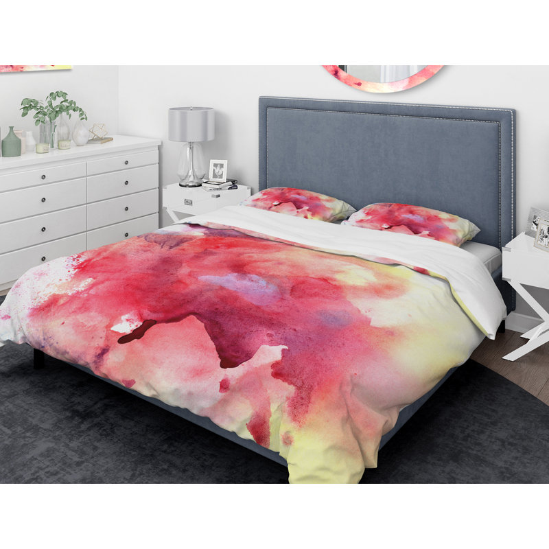 Modern & Contemporary Abstract Duvet Cover, King Duvet Cover + 2 Shams