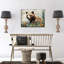 Rustic Bear Wall Art Brown Bear Wall Decor Farmhouse Forest Animal Wall Decor Kids Room Animal Artwork Wildflowers Nature Scenery Canvas Painting For Living Room Bedroom Office Canvas-710048299