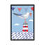 « côtier oiseau on blue i », impression sur toile-31861201-73202017-73202018