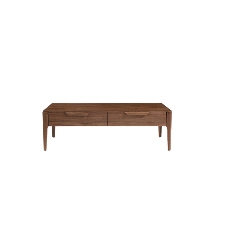 American style minimalist  walnut coffee table