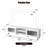 63"  Media Console, TV Stand for TV up to 70",Entertainment Center with LED Lights-824006899
