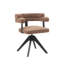 Mira Fabric Upholstered Swivel Dining Chair-767484953-767484934