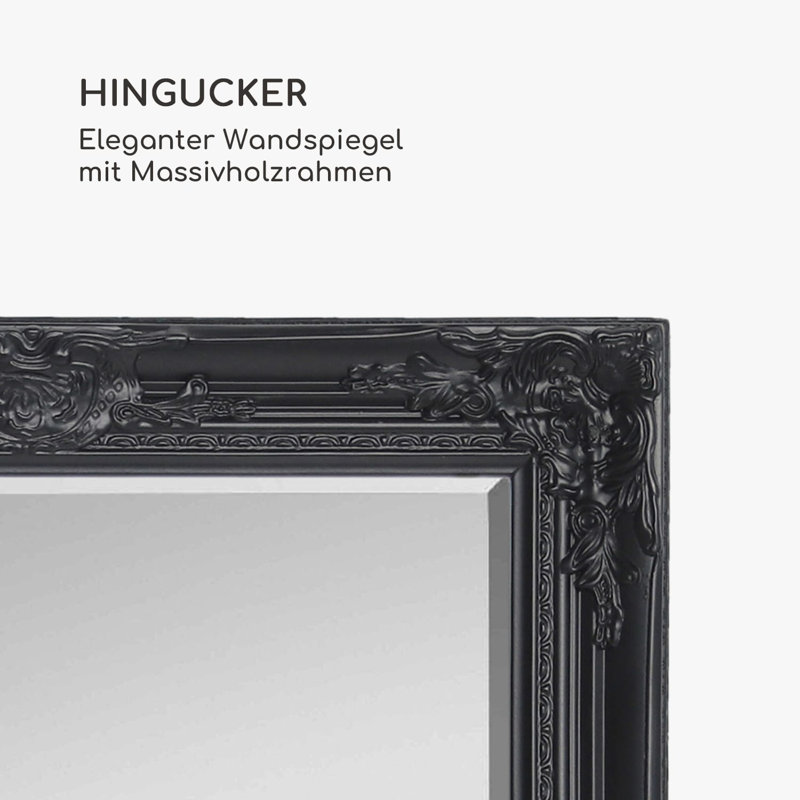 Solid Wood Rectangle Wall Mirror