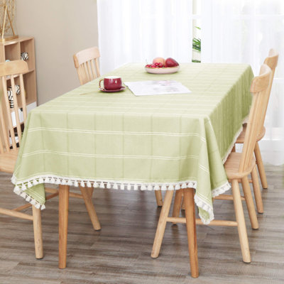 Washable Rectangular Wipeable Water Resistant Table Cloth for Garden
