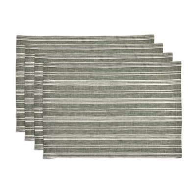 Chelsea Stripe - 100% Pure Linen Placemats