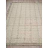 Desi hand-knotted Wool Silver Area Rug