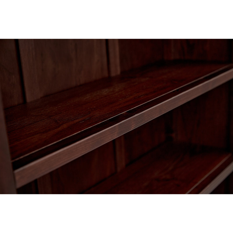 Bookcase, (4 Shelves) 50" H x 35" W x 12" D, Brown