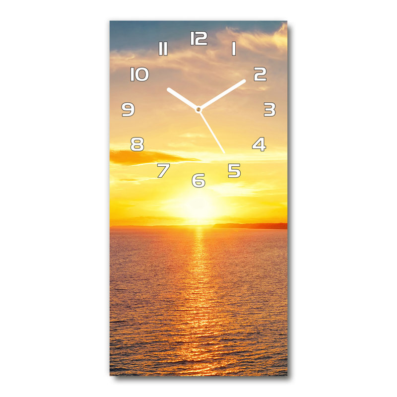 Jaquandre Glass Wall Clock, Yellow/White