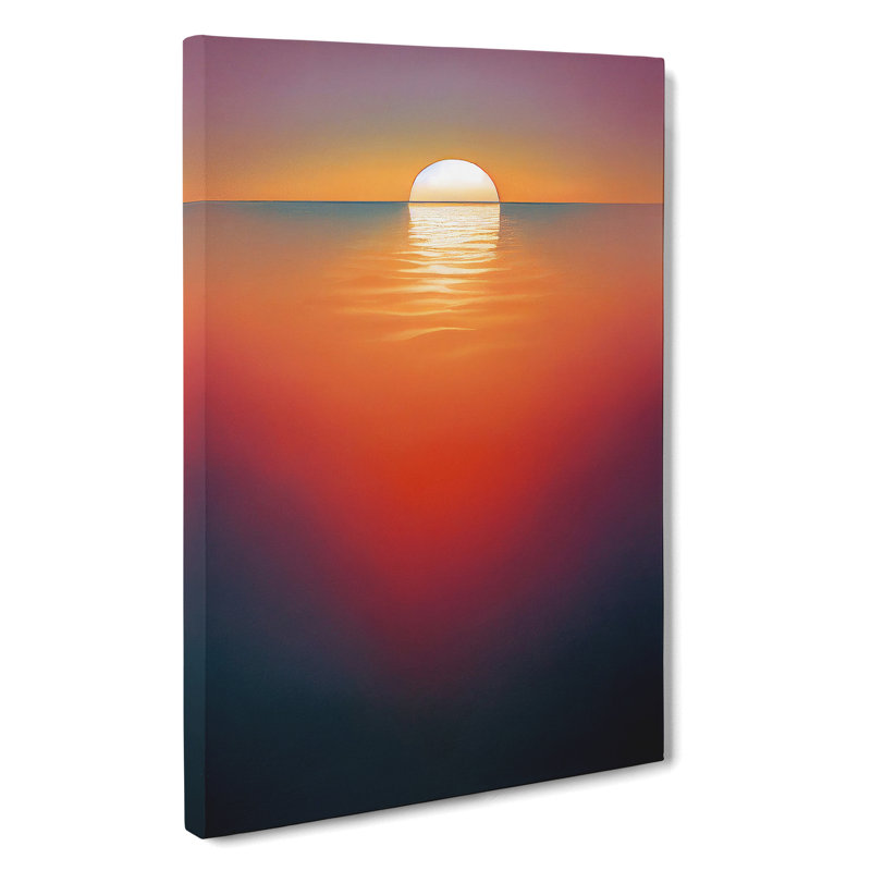 Serene Sunset - Wrapped Canvas, 76cm H x 50cm W x 3cm D