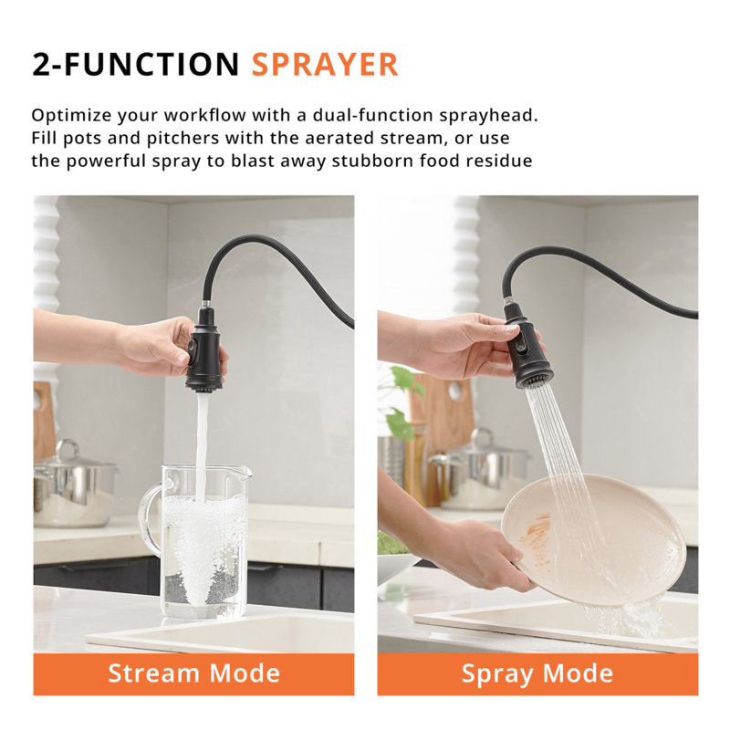 Touchless Kitchen Faucet,Hands Free Automatic Smart Kitchen Faucet, Black+Gold