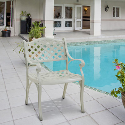 Chaise avec accoudoirs de patio Treraun