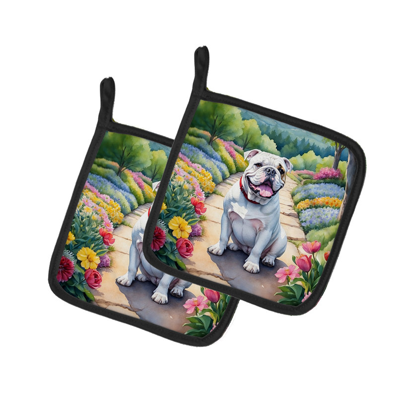 Caroline's Treasures Floral Polyester Potholder Set
