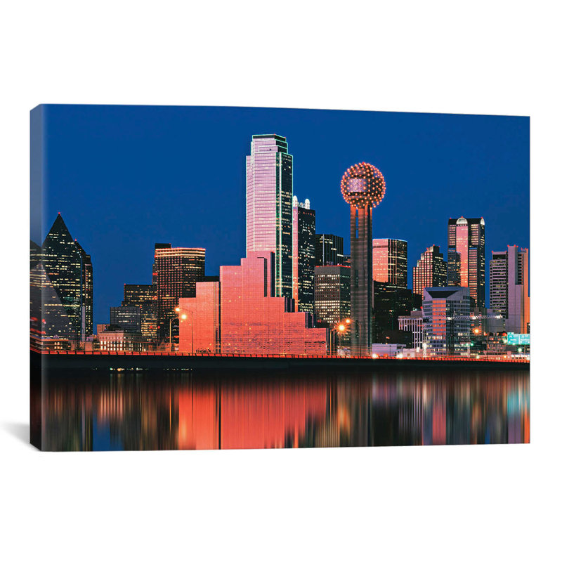 « digital composite, dallas, texas », reproduction de photo sur toile, H 8 po x l 12 po x P 0,75 po, Toile tendue