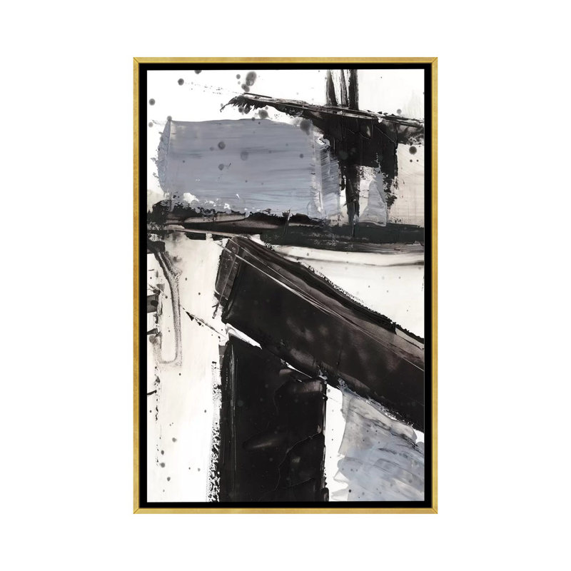 Reproduction d’art, "démolition III" par Ethan Harper, H 60 po x l 40po x P 1,5 po, Toile encadrée d'or, Aucun mat