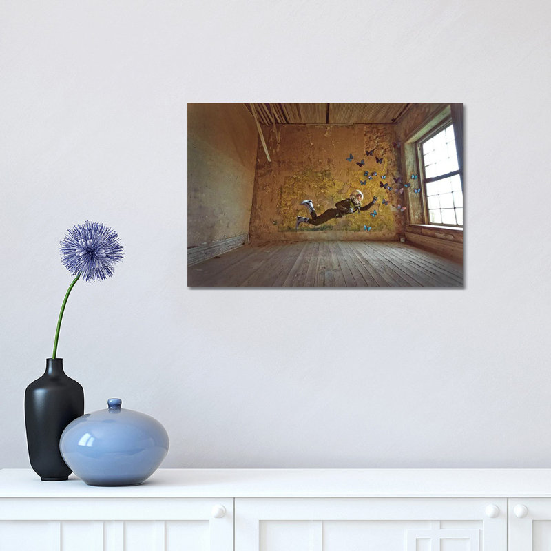 The Lonely Astronaut Xvii by Karen Jerzyk - Wrapped Canvas Print, 20.32cm H x 30.48cm W x 1.9cm D