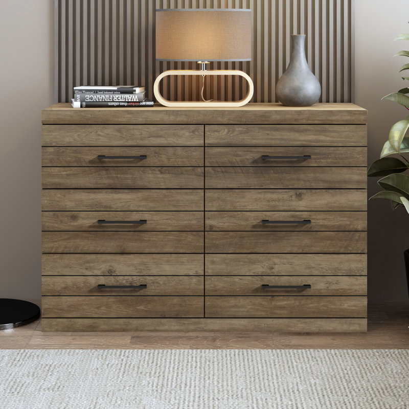 Avigail 46.5 W 6 Drawer Dresser, White