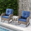 Ensemble de chaises berçantes d'extérieur en rotin et osier Gaetanino avec table d'appoint (2 chaises et 1 table d'appoint)-277804742-281783629